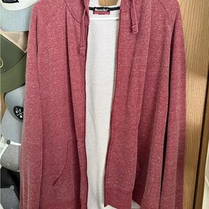 Moosejaw Men's Zip Up Sweater in Red